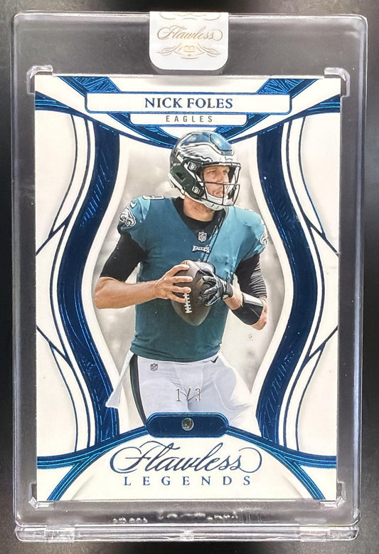 2025 Panini Flawless Nick Foles #76 Legends Diamond /3