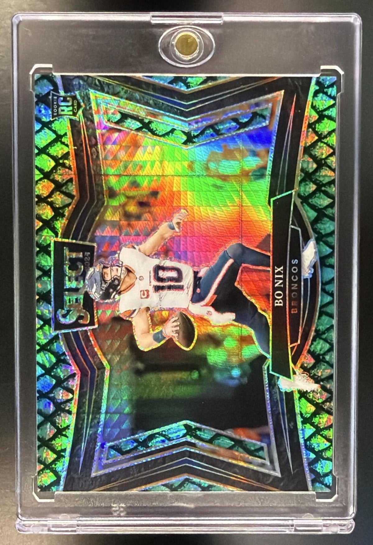 2024 Panini Select Bo Nix #472 Dragon Scale Field Level Rookie /70