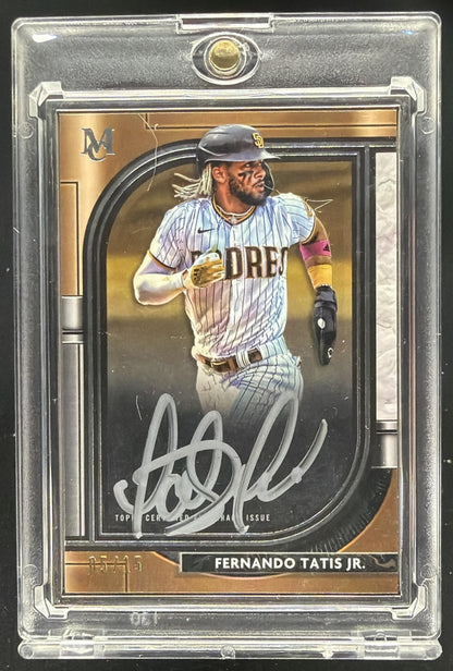 2021 Topps Museum Collection Fernando Tatis Jr. #MFA-FTJ Framed Auto Silver 5/15