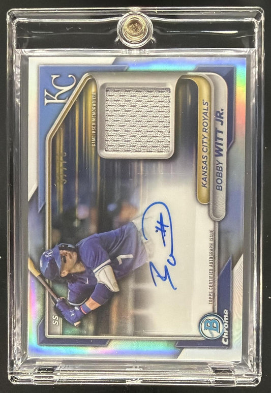 2024 Bowman Chrome Bobby Witt Jr. #BCAR-BW Auto Relics 37/75