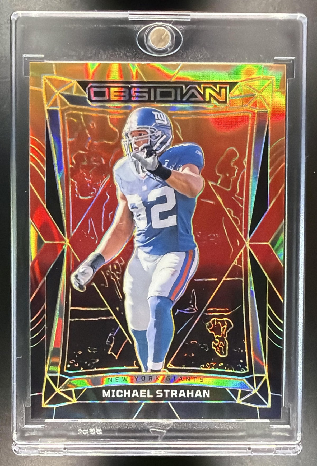 2024 Panini Obsidian Michael Strahan #150 Molten FOTL 1/14
