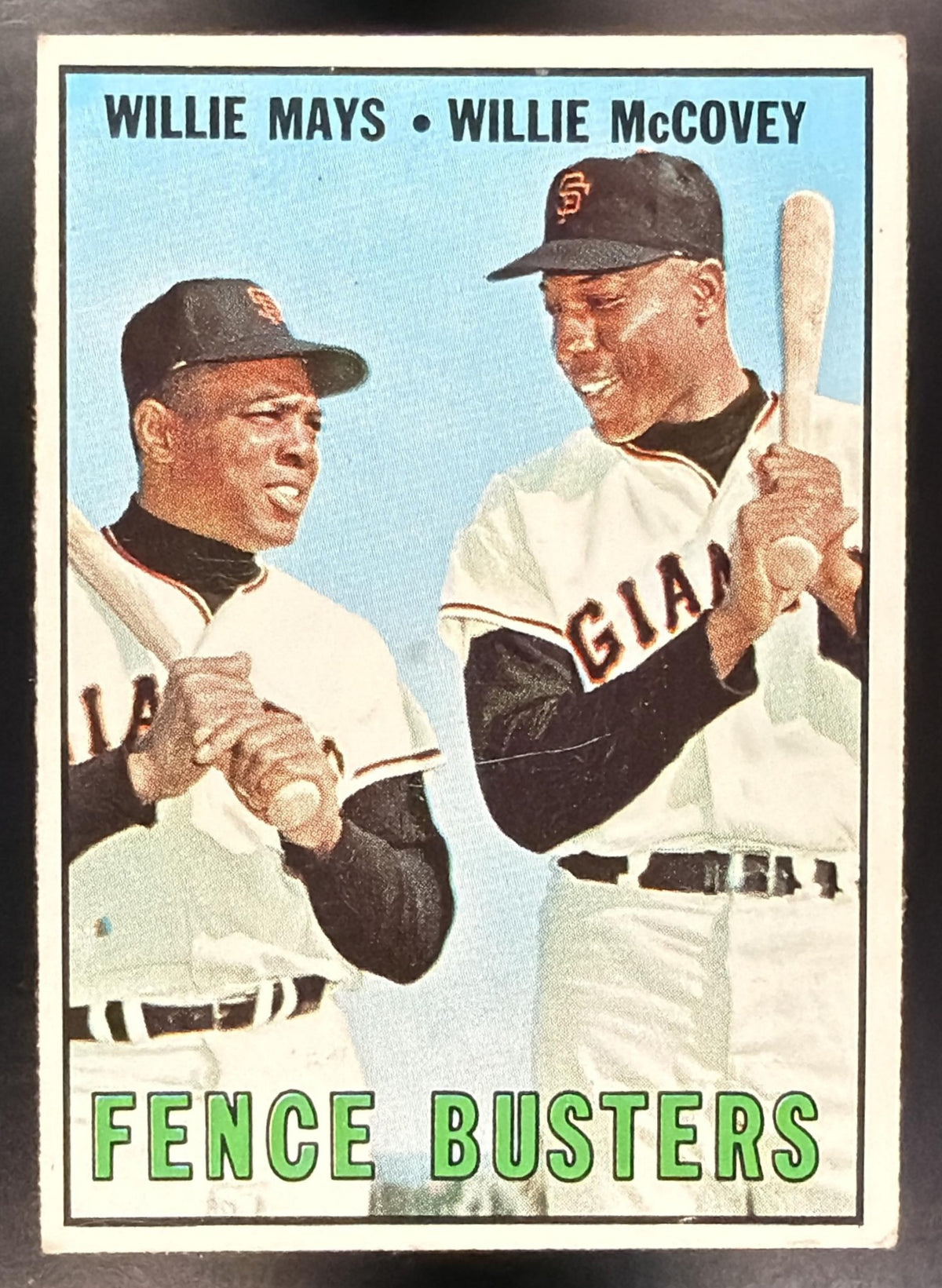 1967 Topps Fence Busters Willie Mays Willie McCovey C #423