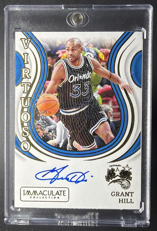 2023-24 Panini Immaculate Grant Hill #VA-GHO Virtuoso Auto /75