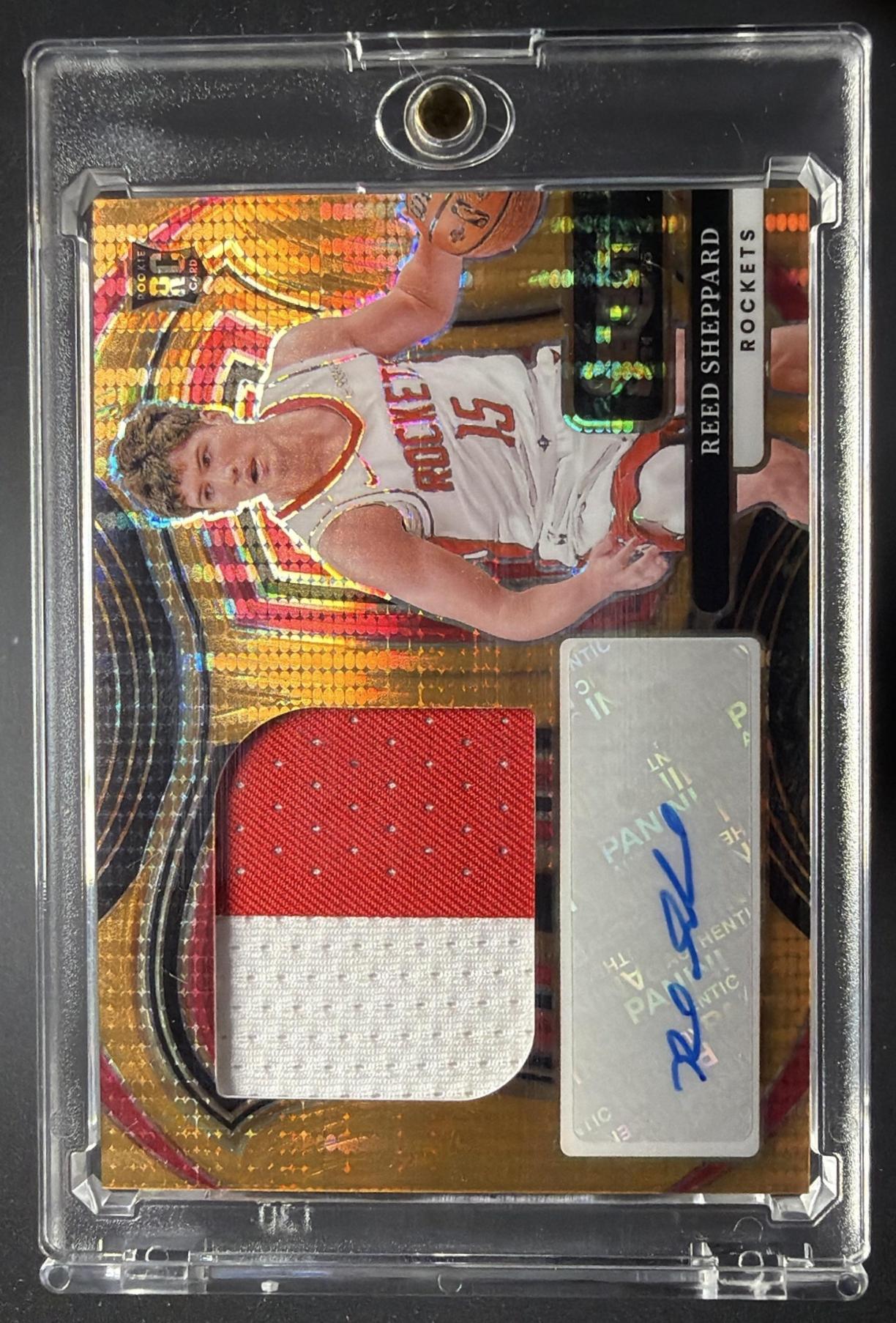 2024 Panini Select Reed Sheppard #JRS-SHP Rookie Pulsar FOTL /30 RC Patch Auto