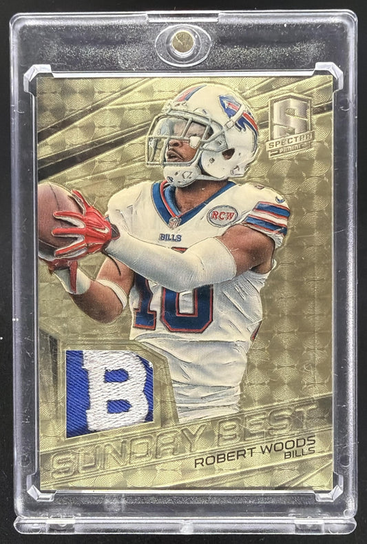 2015 Panini Spectra Robert Woods #SB-RW Sunday Best Jerseys Gold 1/1 Patch