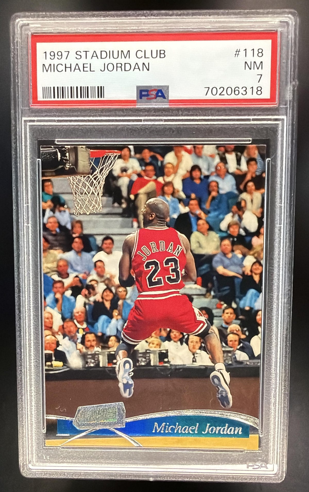 1997-98 Topps Stadium Club Michael Jordan #118 PSA 7