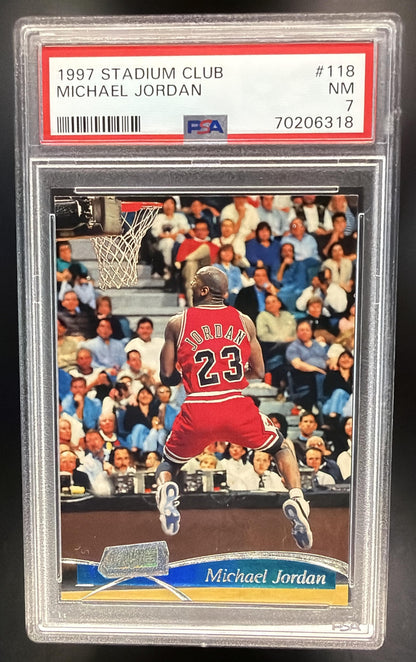 1997-98 Topps Stadium Club Michael Jordan #118 PSA 7