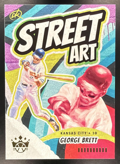 2022 Panini Diamond Kings George Brett #SA-16 Street Art