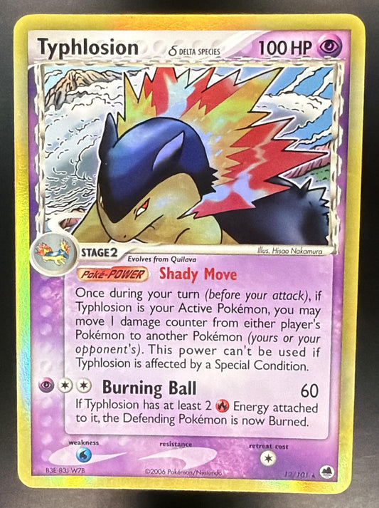 2006 Pokemon EX Dragon Frontiers Typhlosion 12/101 Holo LP