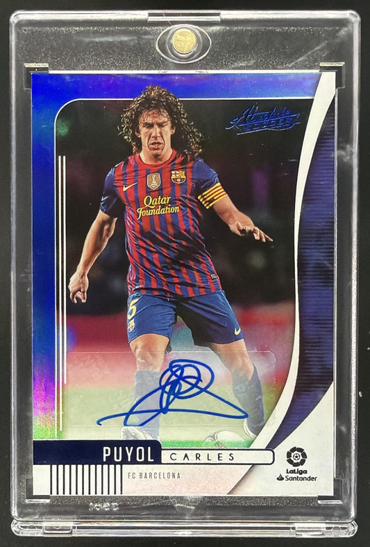 2019 Panini Chronicles Carles Puyol #AB-2 Absolute Auto Blue /49