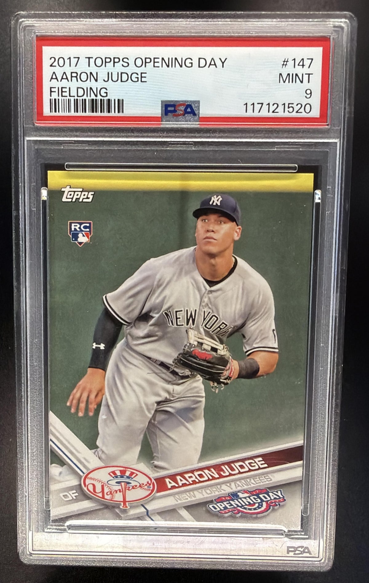 2017 Topps Opening Day Aaron Judge #147 RC PSA 9