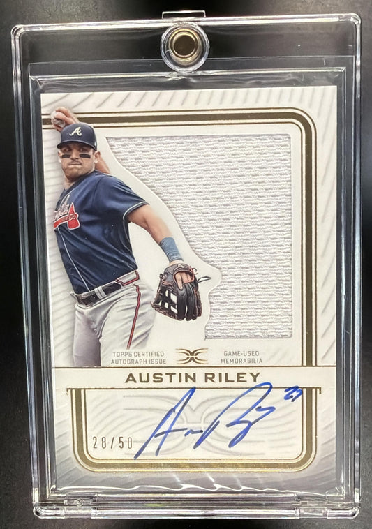 2023 Topps Definitive Austin Riley #ARC-AR Patch Auto /50