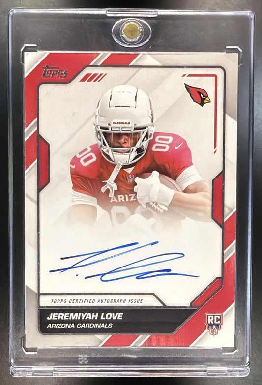 2026 Topps Jeremiyah Love #FFS-JL First Signatures RC Auto