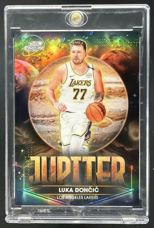 2025-26 Topps Cosmic Chrome Luka Doncic #PPJ-7 Planetary Pursuit Jupiter SSP