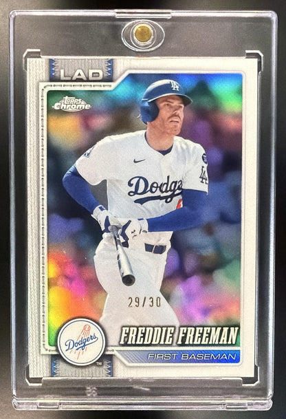 2026 Topps Chrome Freddie Freeman #159 White Refractor /30