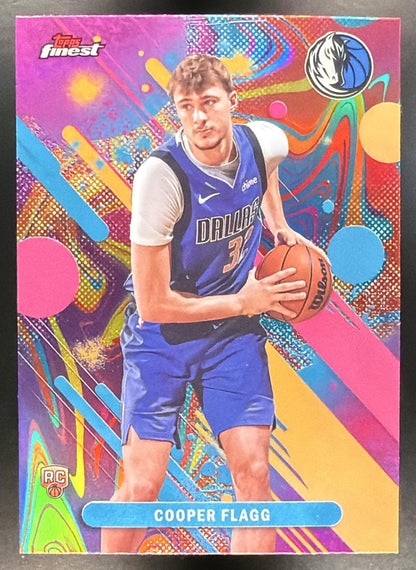 2025-26 Topps Finest Cooper Flagg #1 Common Oil Spill Refractor RC