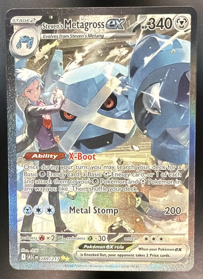 2026 Pokemon Ascended Heroes Steven's Metagross ex 289/217 NM