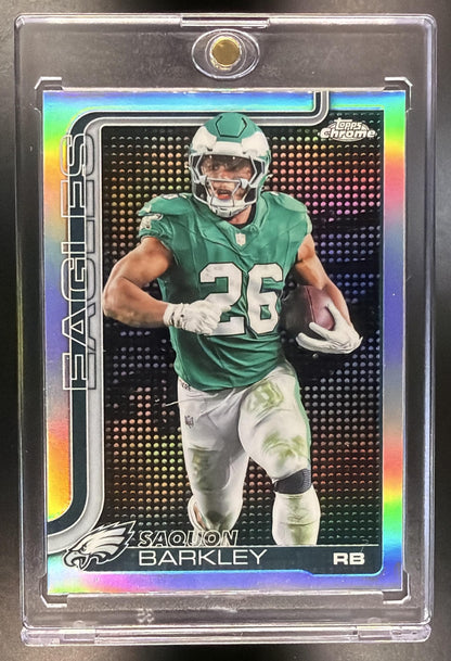 2025 Topps Chrome Saquon Barkley #248 Lightboard Logo Variation