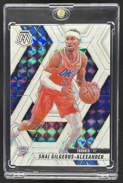 2024-25 Panini Mosaic Shai Gilgeous-Alexander #38 White Mosaic 18/25