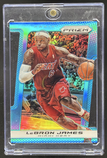 2013-14 Panini Prizm LeBron James #65 Light Blue Die Cut /199