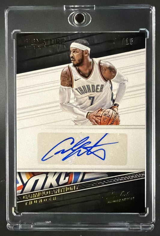 2017 Panini Absolute Carmelo Anthony #SS-CA Signature Standouts /15 Auto