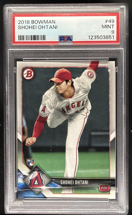 2018 Bowman Shohei Ohtani #49 RC PSA 9