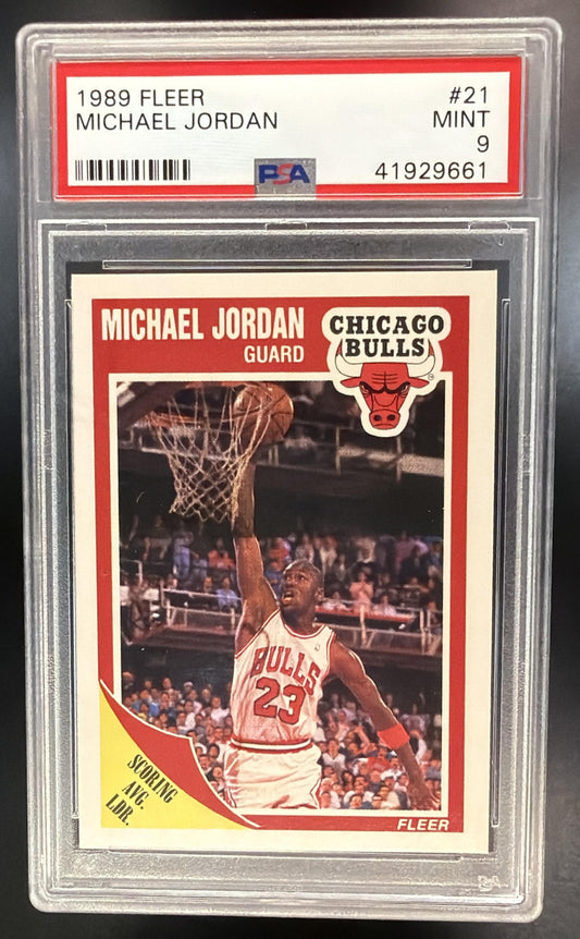 1989-90 Fleer Michael Jordan #21 PSA 9 Bulls