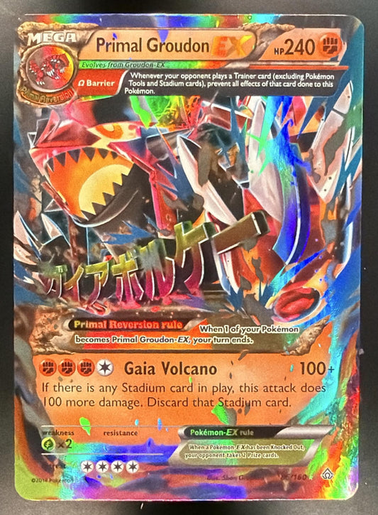 2014 Pokemon Primal Clash Primal Groudon EX 86/160 LP