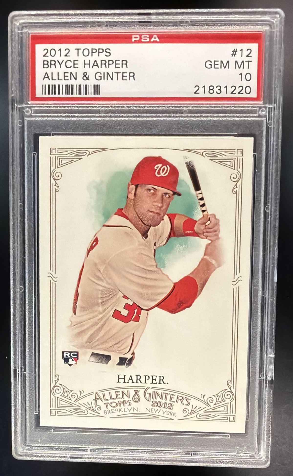 2012 Topps Allen & Ginter Bryce Harper #12 RC PSA 10