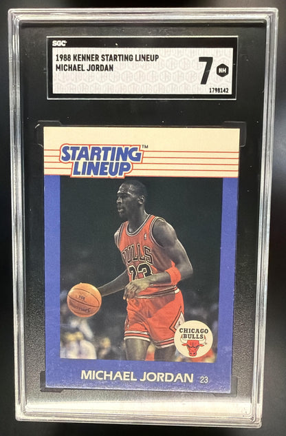 1988 Kenner Starting Lineup Cards Michael Jordan SGC 7