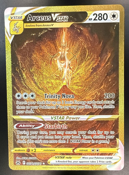 2023 Crown Zenith Arceus VSTAR GG70/GG70 NM