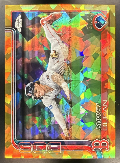 2025 Topps Chrome Sapphire Jarren Duran #79 Image Variation Gold Refractor 31/50