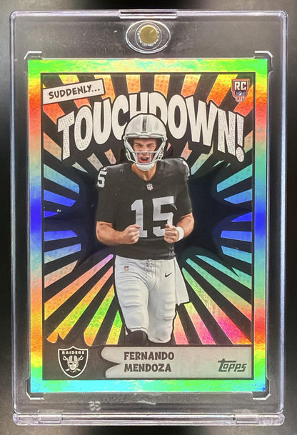 2026 Topps Fernando Mendoza #TD-34 Touchdown SP RC