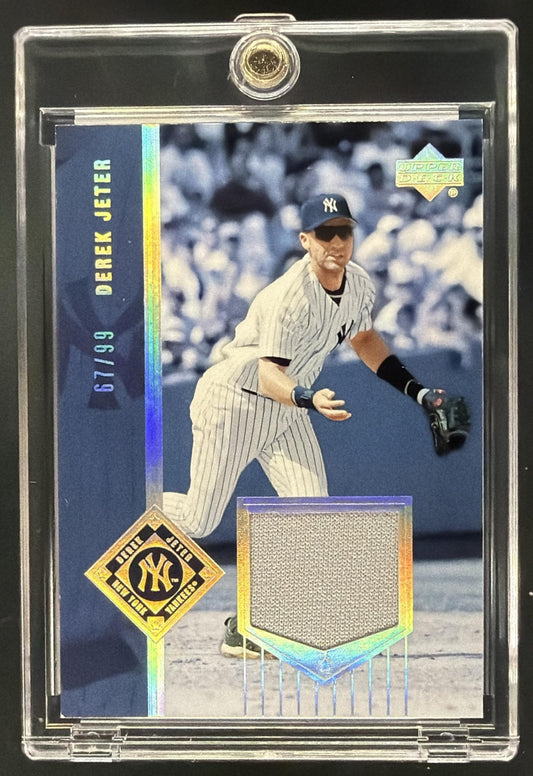 2004 Upper Deck Vintage Derek Jeter #9 Black and White Patch /99
