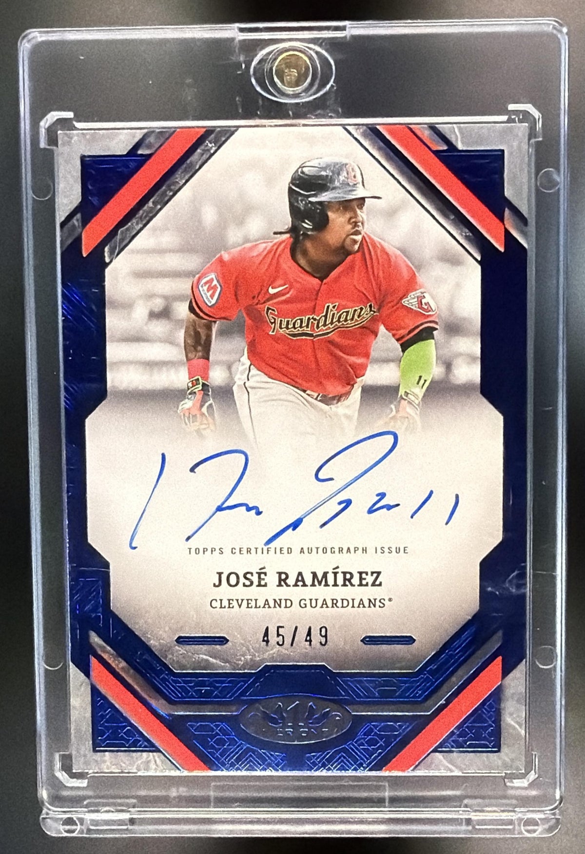 2024 Topps Tier One Jose Ramirez #T1A-JRA Auto /75