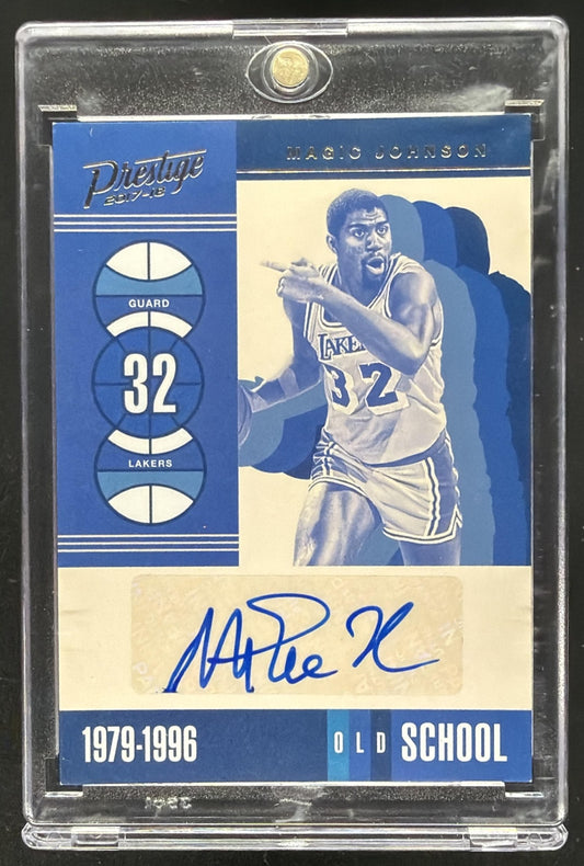 2017-18 Panini Prestige Magic Johnson #OS-MJS Old School Auto