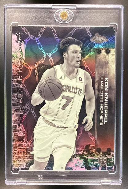 2025-26 Topps Chrome x Cactus Jack Kon Knueppel #64 Pink Refractor RC /250