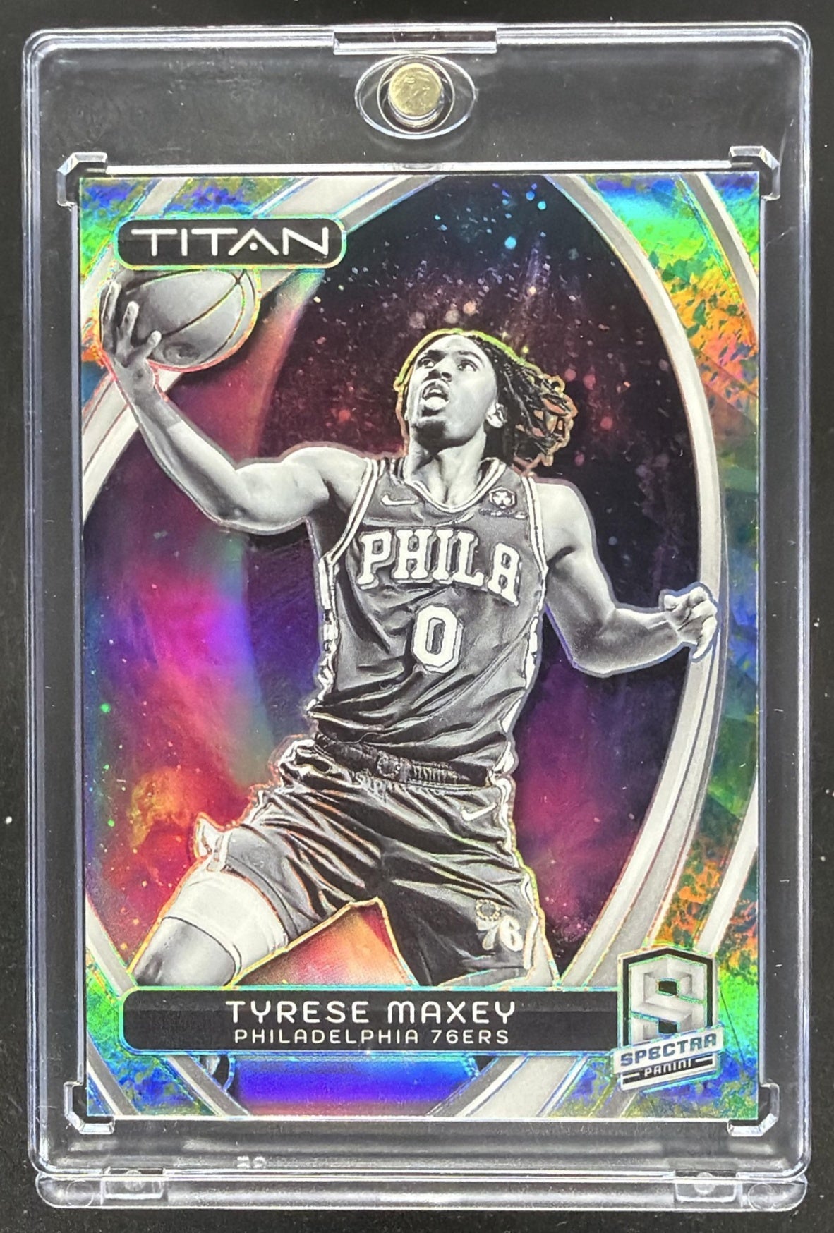 2023-24 Spectra Titan Tyrese Maxey #15 Universal /8