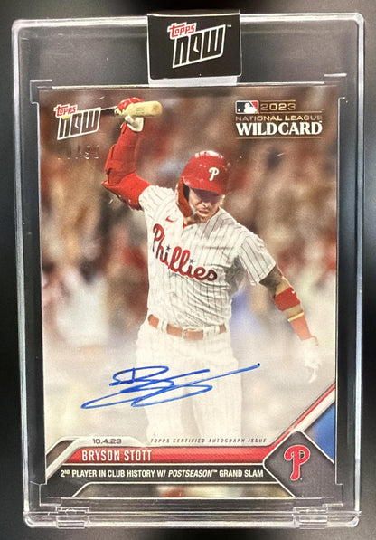 2023 Topps Now Bryson Stott #968A Auto /99