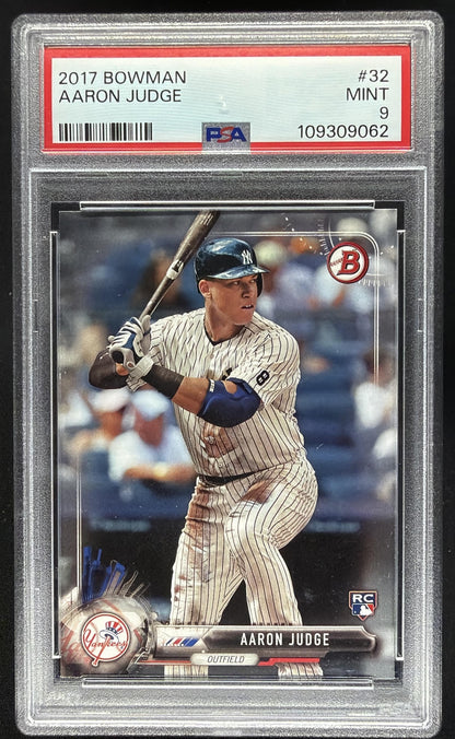 2017 Bowman Aaron Judge #32 RC PSA 9