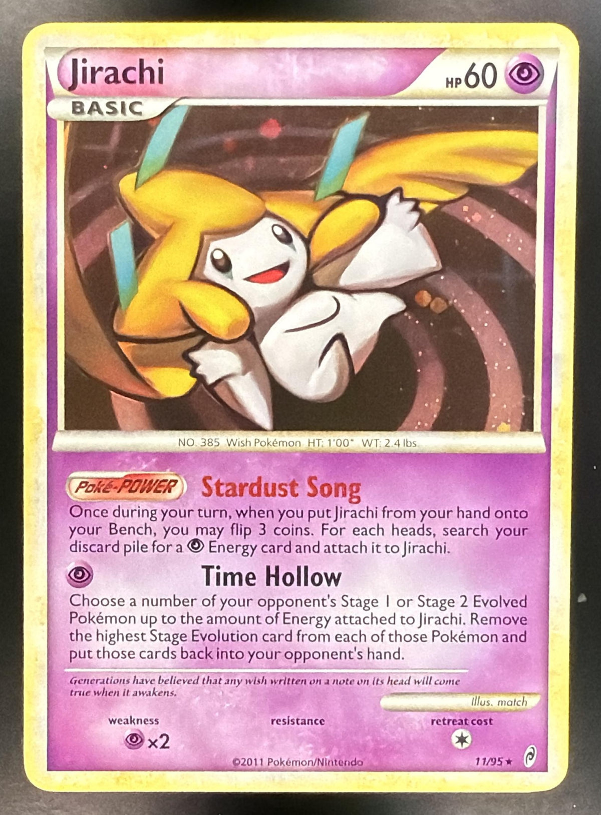 2011 Pokemon Call of Legends Jirachi 11/95 Holo NM