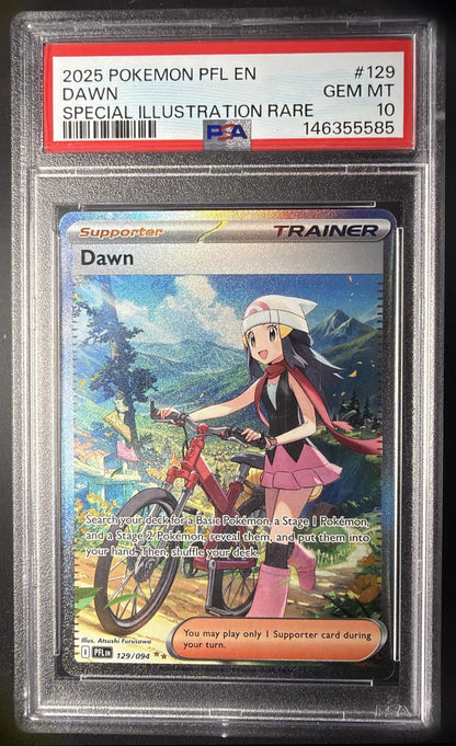 2025 Pokemon Phantasmal Flames Dawn #129/094 Special Illustration Rare PSA 10