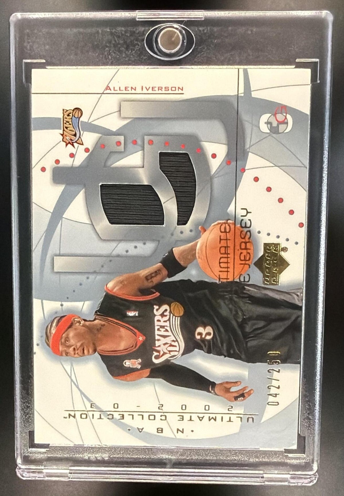 2002-03 Upper Deck Ultimate Collection Allen Iverson #AI Jerseys 42/250