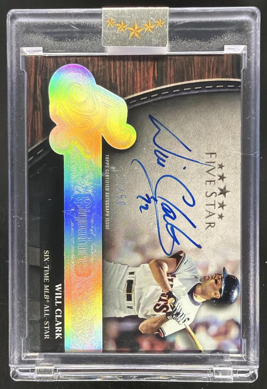 2025 Topps Five Star Will Clark #FTS-WC Time Signature 21/50 Auto