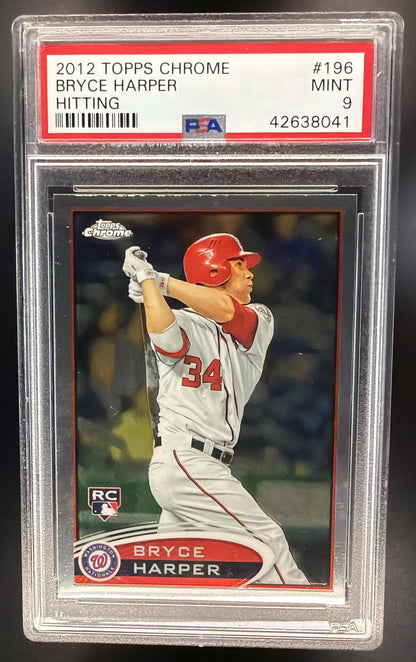 2012 Topps Chrome Bryce Harper #196b RC PSA 9