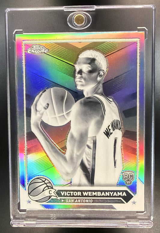 2023-24 Topps Chrome Victor Wembanyama #1 RC Negative Refractor