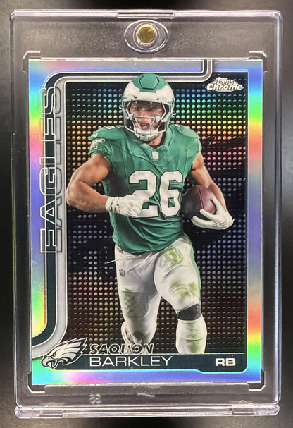 2025 Topps Chrome Saquon Barkley #248 Lightboard Logo Variation Eagles