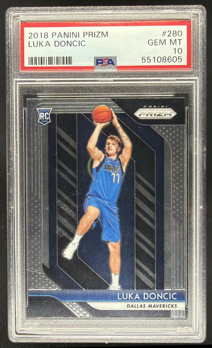 2018-19 Panini Prizm Luka Doncic #280 RC Rookie PSA 10