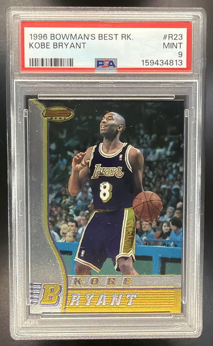 1996-97 Bowman's Best Kobe Bryant #R23 RC PSA 9