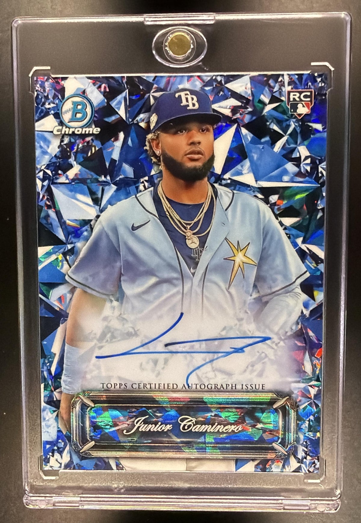 2024 Bowman Sapphire Junior Caminero #SSA-JC Selections Auto /50 RC